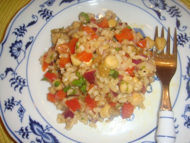 Cícerový šalát s hnedou ryžou a karí korením (fotorecept) - obrázok 5