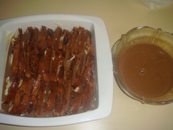 Čokoládový puding  zo sladkého chleba (fotorecept) - obrázok 7
