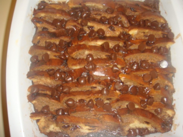 Čokoládový puding  zo sladkého chleba (fotorecept) - obrázok 9