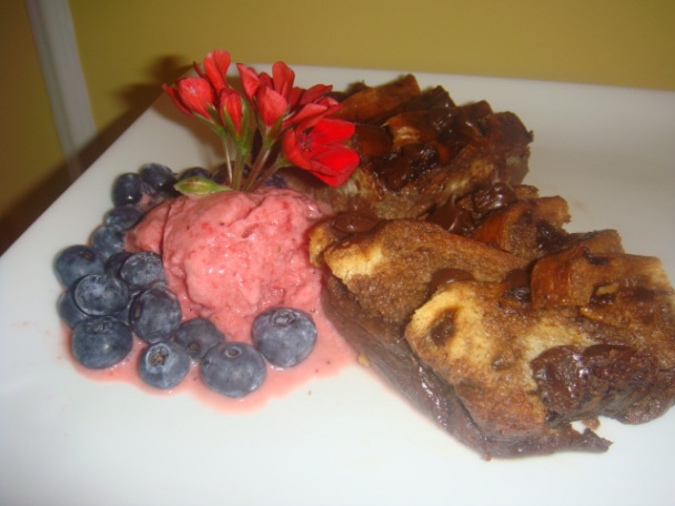 Čokoládový puding  zo sladkého chleba (fotorecept) - obrázok 10