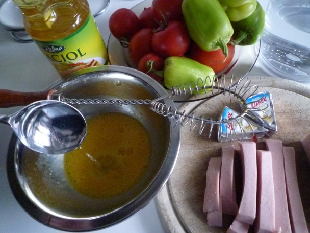 Jankove raňajky a desiata, omeleta, liptovská saláma, syr (fotorecept) - obrázok 2