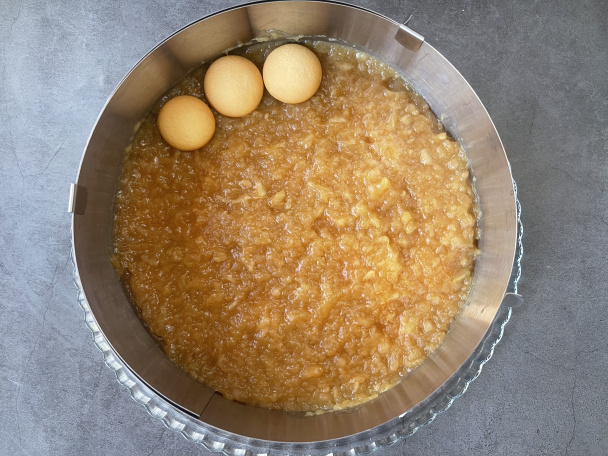 Nepečená jablková torta s piškótami (fotorecept) - obrázok 5