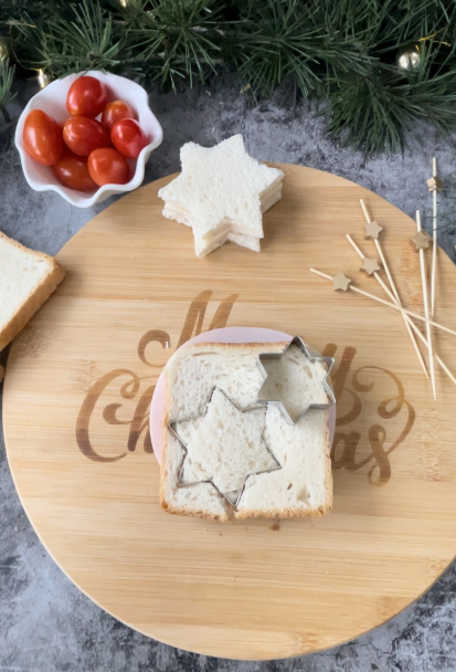 Vianočné stromčeky z toastového chleba (fotorecept) - obrázok 4