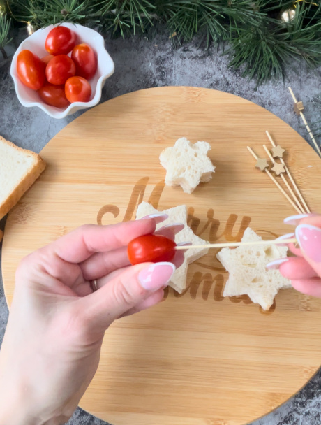 Vianočné stromčeky z toastového chleba (fotorecept) - obrázok 5