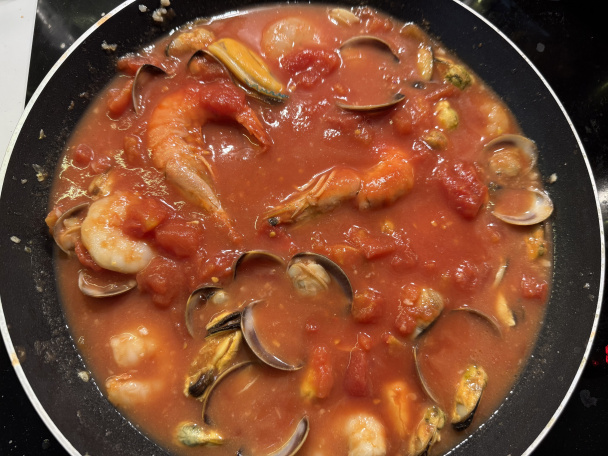 Omáčka s morskými plodmi na špagety (fotorecept) - obrázok 3