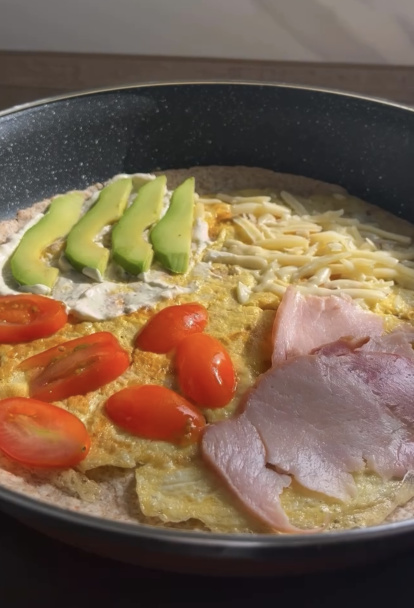 Farebná raňajková tortilla (fotorecept) - obrázok 3