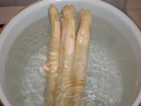 Špargľa v lístkovom ceste s prosciuttom a pecorinom - obrázok 2