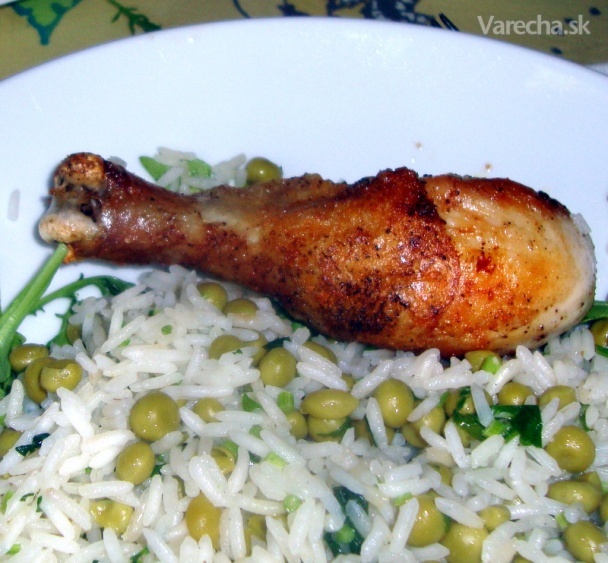 Pečené kurča s ryžou za 18 minút (fotorecept)