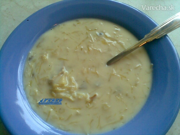 Kapustová polievka s hubami, nakyslo (fotorecept)