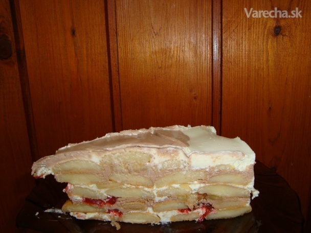 Nepečená ovocná studená torta (fotorecept)