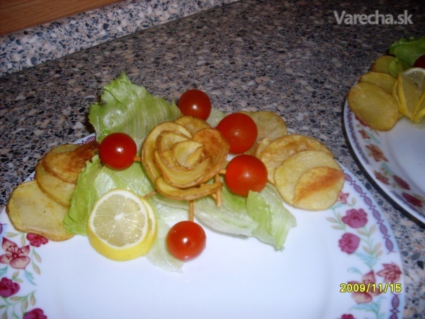 Opekané zemiakové ruže (fotorecept)
