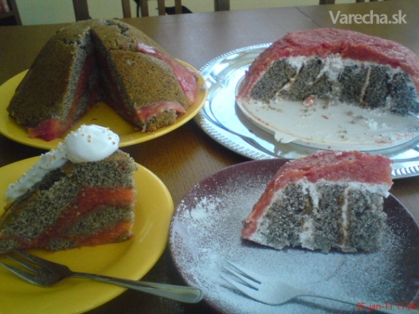 Jablkovo-maková torta (fotorecept)