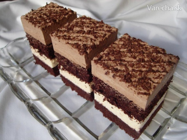 Čokoládovo-vanilkové krémové kocky