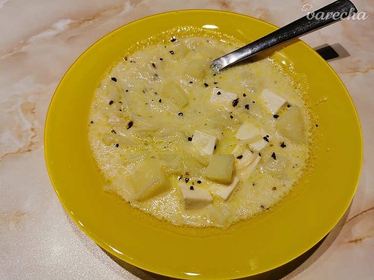 Sopa de fideo con queso (Rezancová polievka so syrom) 