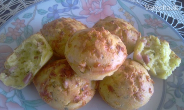 Syrové muffiny so slaninkou (fotorecept)