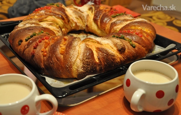 Sladký Trojkráľový veniec (Rosca de Reyes) (fotorecept)