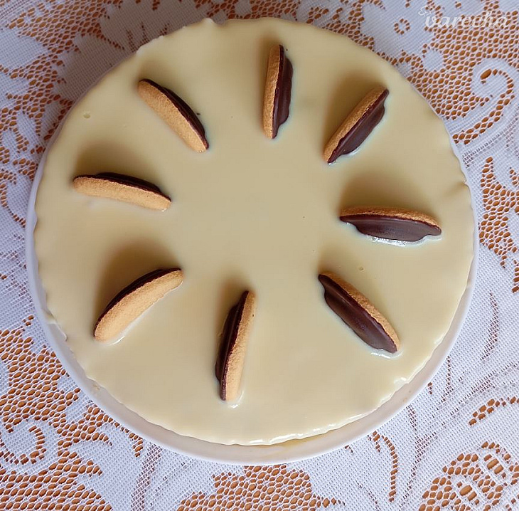 Jaffa torta s čokoganážou bez pečenia