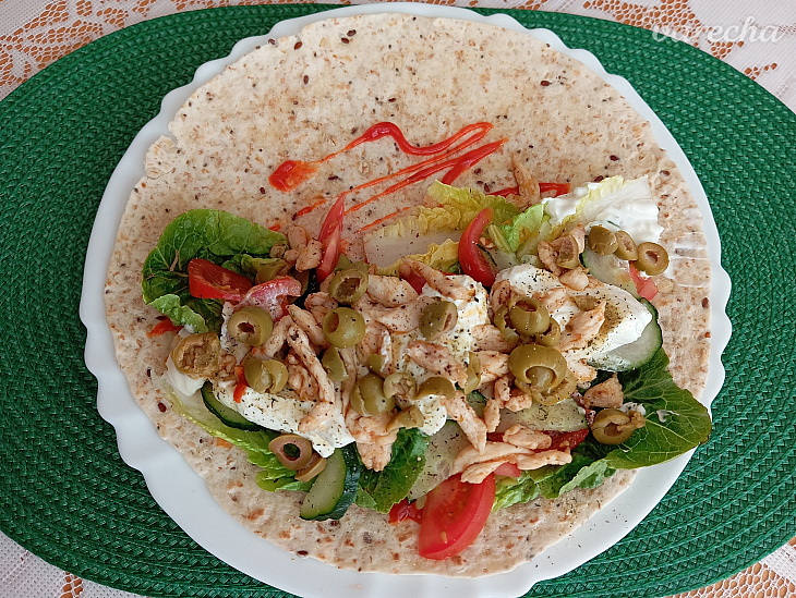 Gyros kuracia tortilla