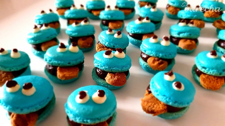 Cookie Monster makrónky (videorecept)