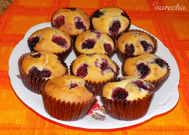Černicové muffiny (fotorecept)