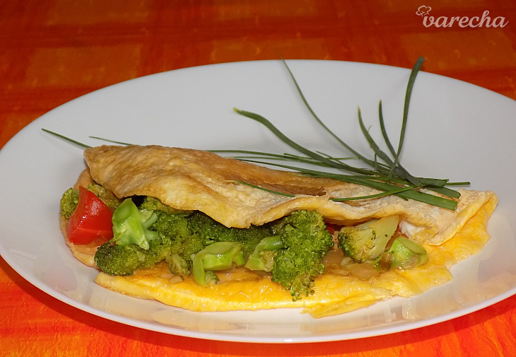 Omeleta s brokolicovou náplňou (fotorecept)