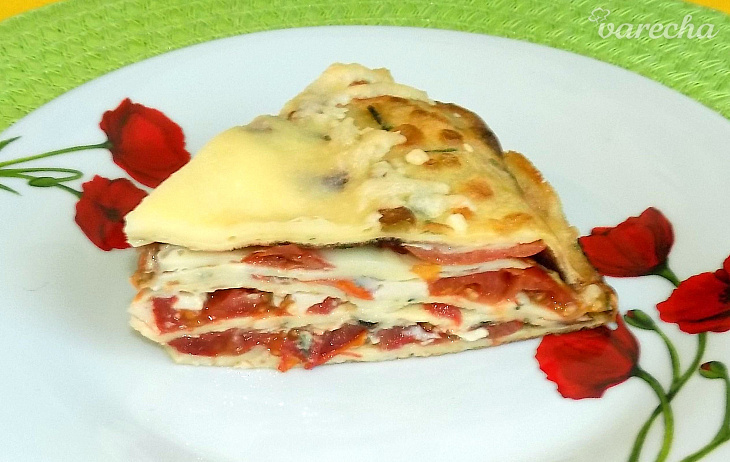 Palacinková torta s paradajkami (fotorecept)