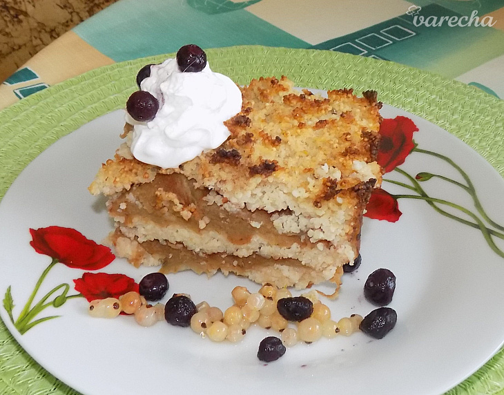 Zapečené pšeno s jablkami (fotorecept)