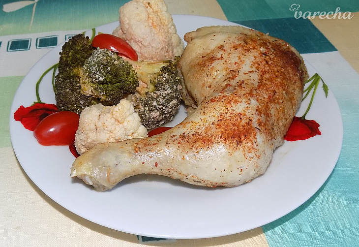 Zapečený karfiol s brokolicou ako príloha alebo samostatné jedlo (fotorecept)