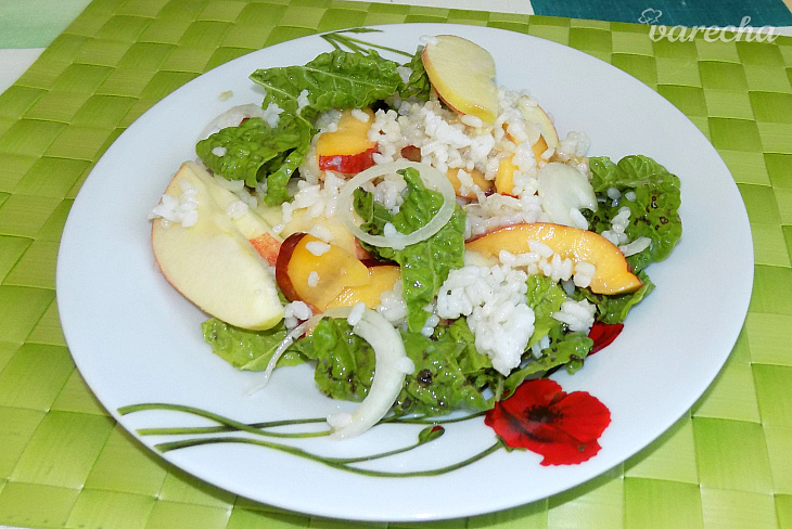 Mangoldovo-ryžový šalát s ovocím (fotorecept)
