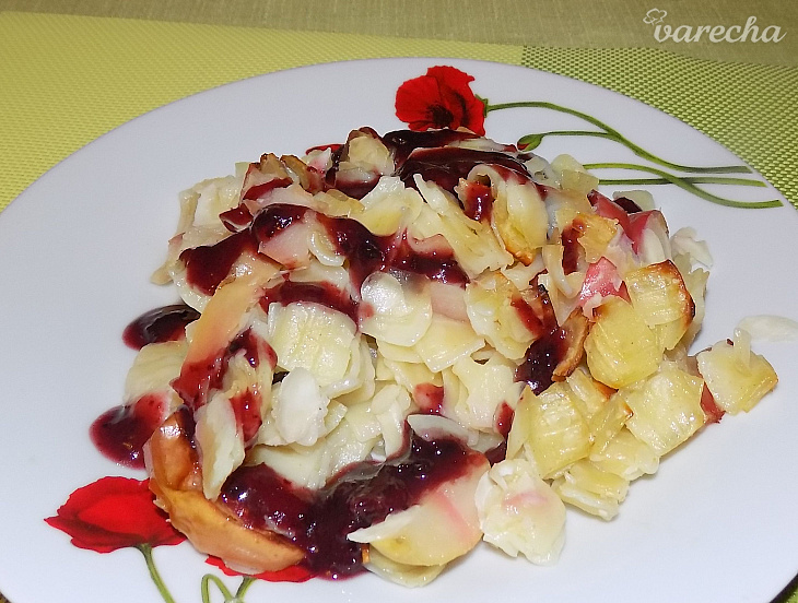 Fliačky zapekané s jablkami (fotorecept)