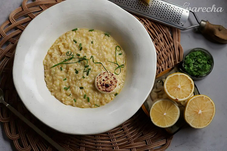 Rizoto so štyrmi druhmi syra (risotto ai 4 formaggi)