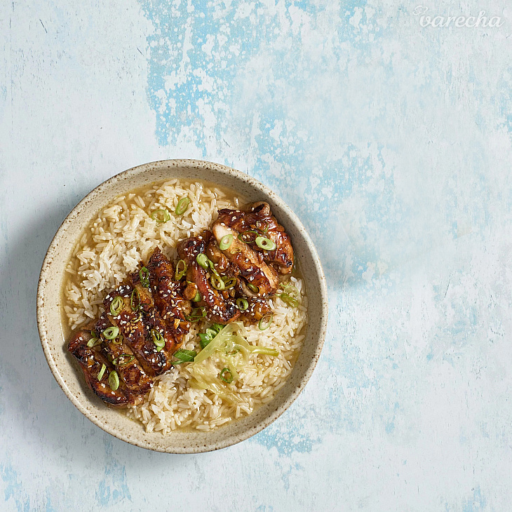 Kuracie teriyaki s medovou omáčkou a jazmínovou ryžou
