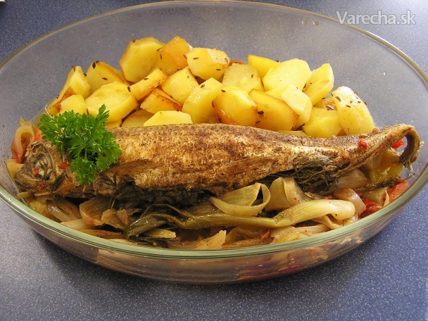 Pečená ryba v alobale (fotorecept)