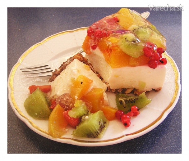 Tvarohovo-ovocná torta (fotorecept)