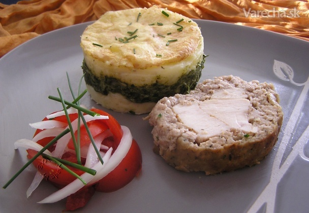 Mäsová roláda a špenátové zemiaky z parného hrnca (fotorecept)