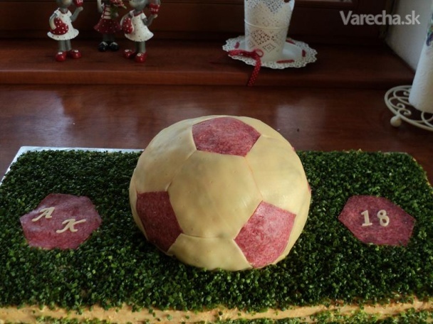 Slaná torta - futbalová lopta (fotorecept)
