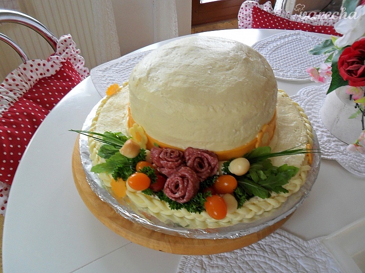 Slaná torta - klobúk (fotorecept)