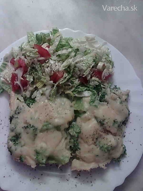 Zapekaná brokolica so šalátom (fotorecept)
