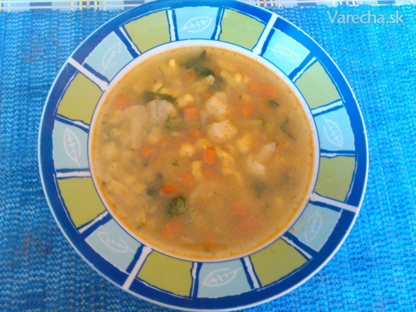 Zeleninová polievka s krupicovými haluškami (fotorecept)