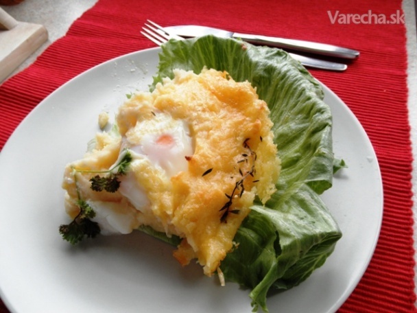 Vajcia v zemiakovej perinke (fotorecept)