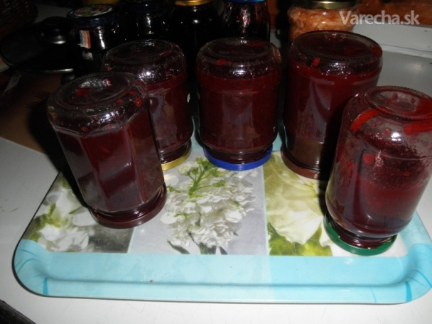 Jablkovo-černicový džem (fotorecept)