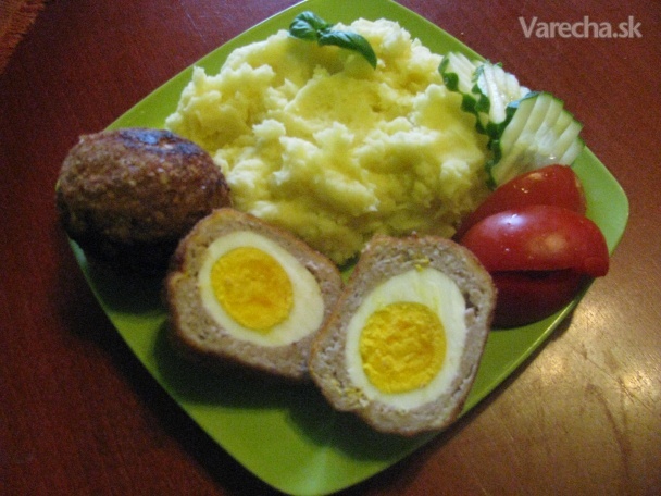 Vyprážané vajcia s mletým mäsom