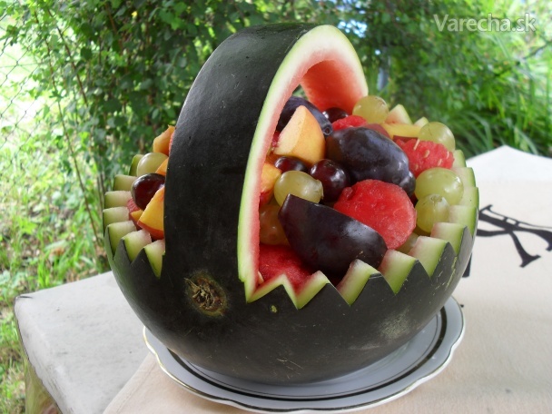 Recept - Ovocný košík z melóna