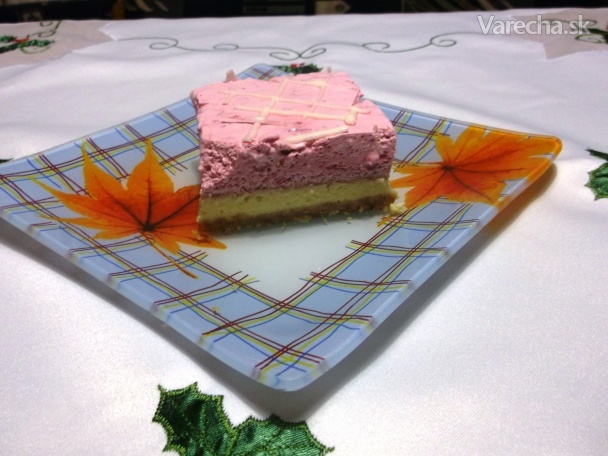 Cheesecake s malinovou penou (fotorecept)