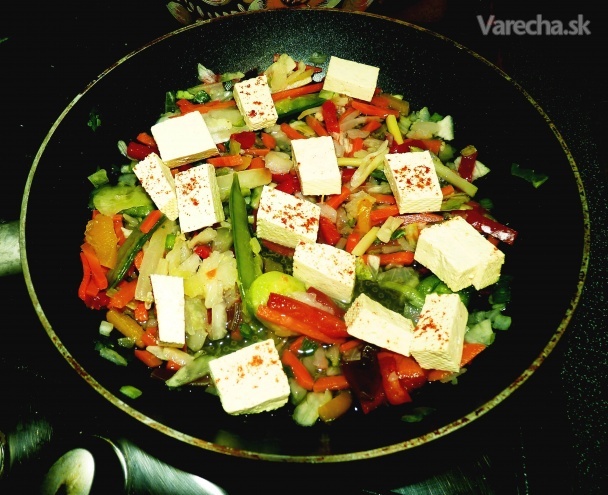 Tofu na zelenine, bez oleja