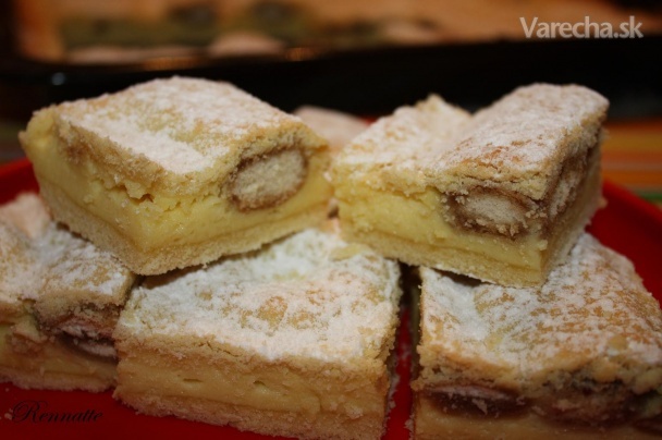 Kopčekový dezert s vanilkovým krémom (fotorecept)
