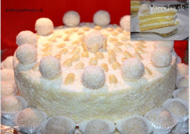 Raffaello torta de Luxe (fotorecept)