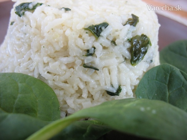 Špenátová ryža (fotorecept)