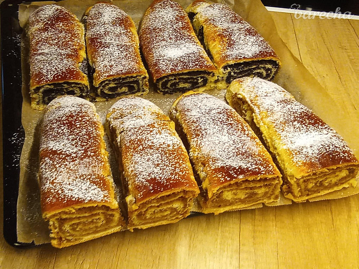 Makový a orechový závin