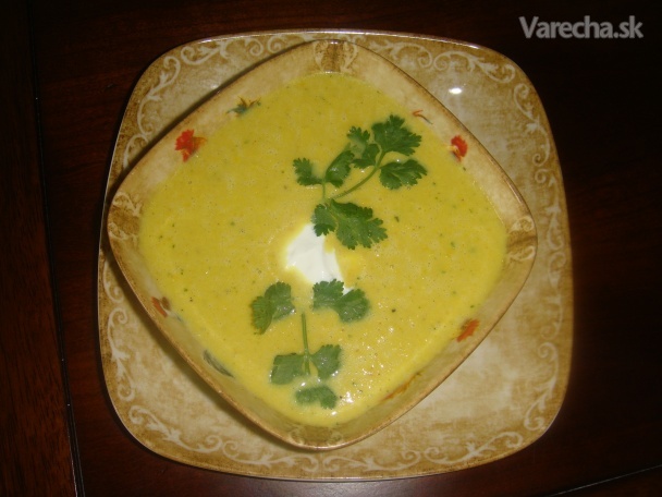 Polievka z kukurice - Indian-spiced corn soup with yogurt (fotorecept)